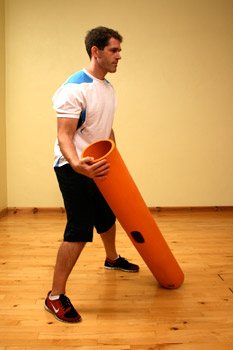 Active recovery station: lateral tilt with lateral shuffle